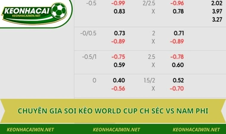 chuyen gia soi keo world cup ch sec vs nam phi Chuyên gia soi kèo World Cup CH Séc vs Nam Phi
