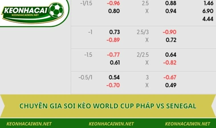 Chuyên gia soi kèo World Cup Pháp vs Senegal