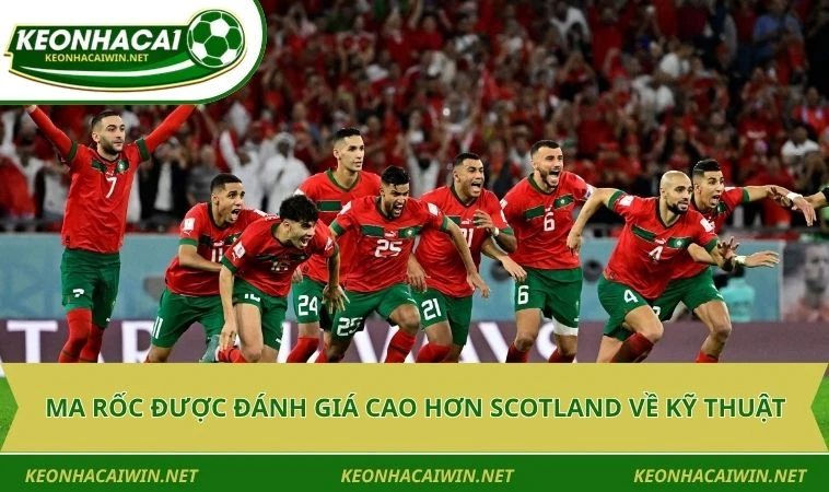 ma roc duoc danh gia cao hon scotland ve ky thuat Ma Rốc được đánh giá cao hơn Scotland về kỹ thuật