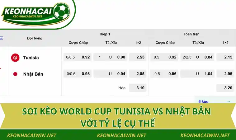 soi keo world cup tunisia vs nhat ban voi ty le cu the Soi kèo World Cup Tunisia vs Nhật Bản với tỷ lệ cụ thể