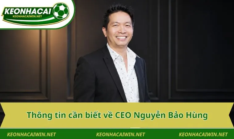 Thông tin cần biết về CEO Nguyễn Bảo Hùng